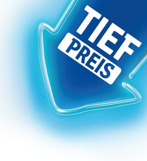 Tiefpreisschild
